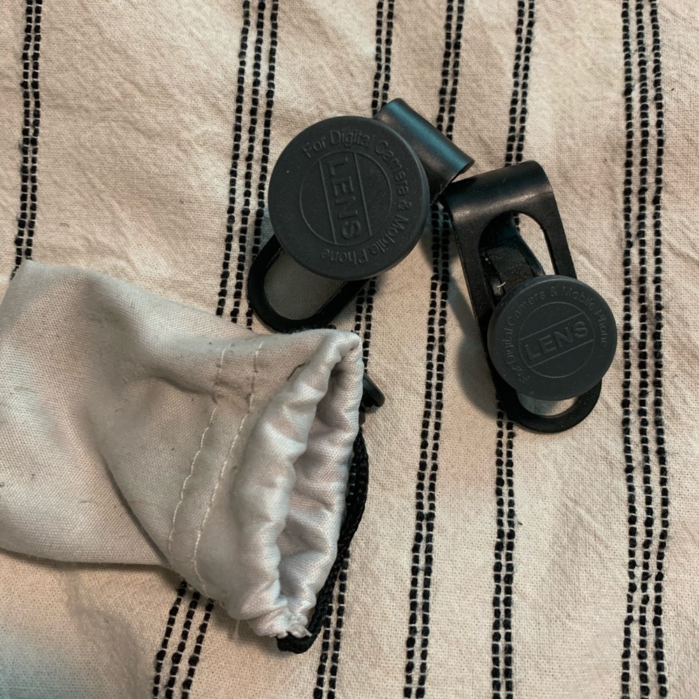 Clip on phone lens - wide angle and fish eye